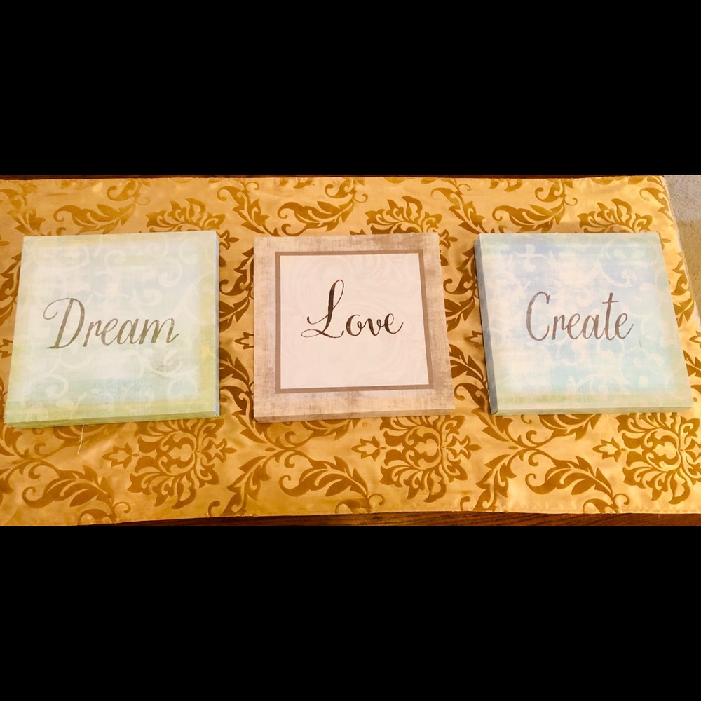 3 Piece Set of Beautiful Canvas Art
